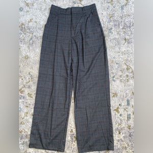 Grey gingham trousers